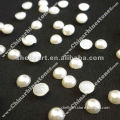 Pearl stud half round white pearl 4mm for dress shoes garment apparel
